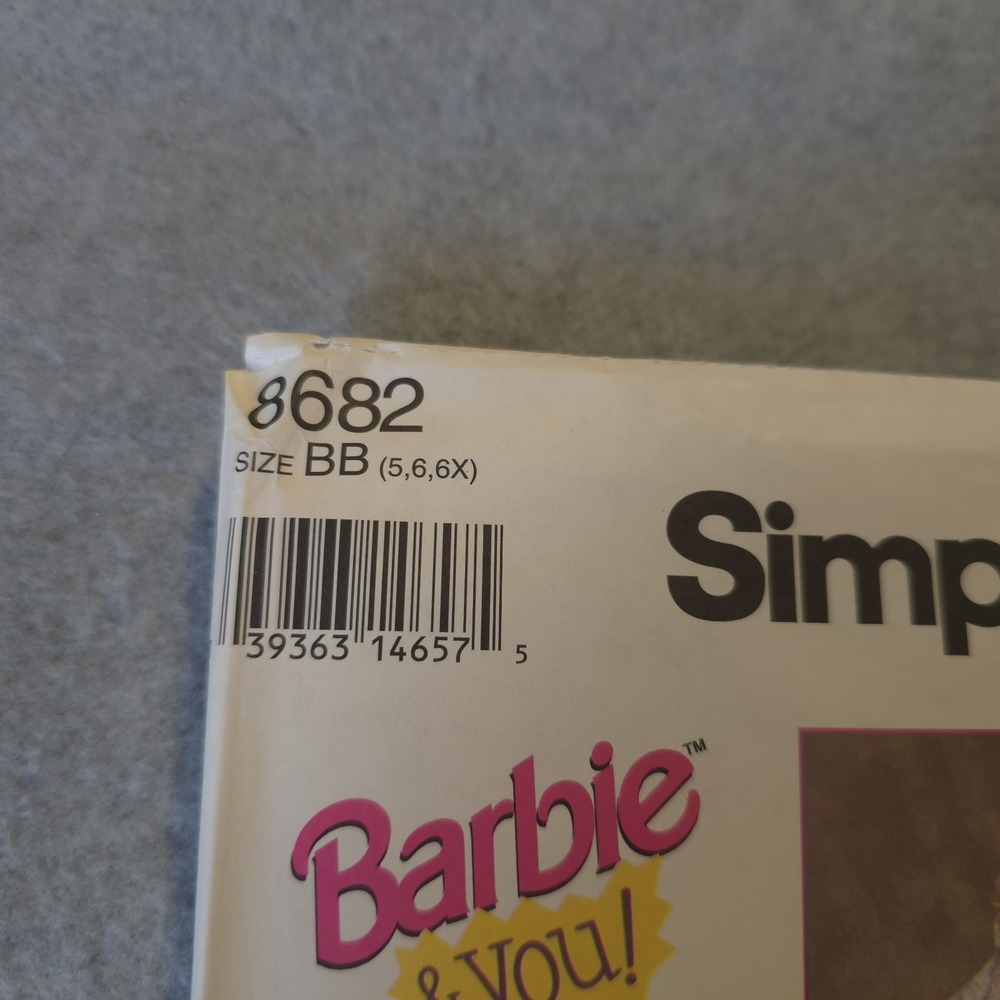 Simplicity 8682 Barbie & You Pajamas & Nightgown Pattern Girls & Doll Size BB... - Picture 2 of 5